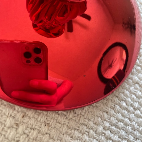 ❤️SOLD❤️New Bath&BodyWorks Red Chrome 3 wick candle holder - Picture 12 of 13